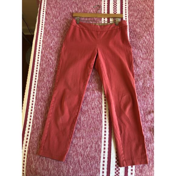 Lands' End Women's Coral Fit 2 Stretch Capris Size 4 Side Zipper - Picture 3 of 7